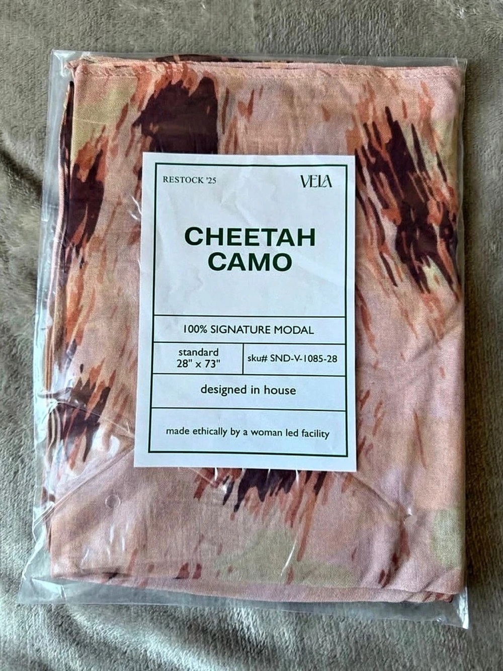 Vela Cheetah Camo Hijab